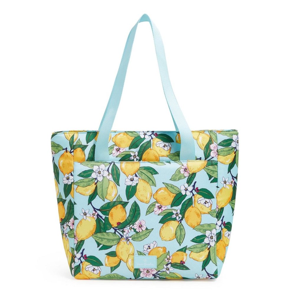 SALE! Vera Bradley Lemon Grove Large Insulated Cooler Bag Tote New NWT - Picture 12 of 14